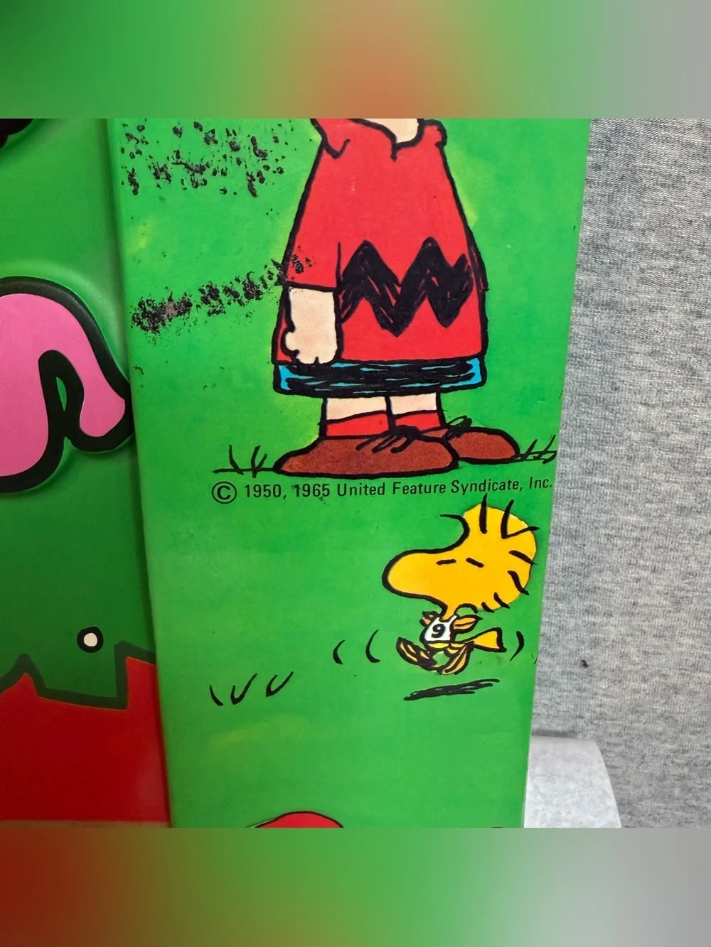Vintage 1997 Peanuts Snoopy Poster At A Glance Calendar Woodstock Strawberry